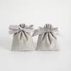 Grey Bag with Grey Ribbon
