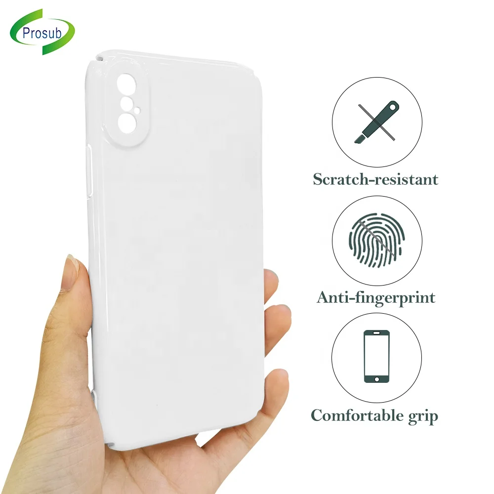 Prosub White Sublimation Phone Case 3D PBT Mobile Cover Sublimation Plain Cell Phone Cases for Iphone X XR XS Max