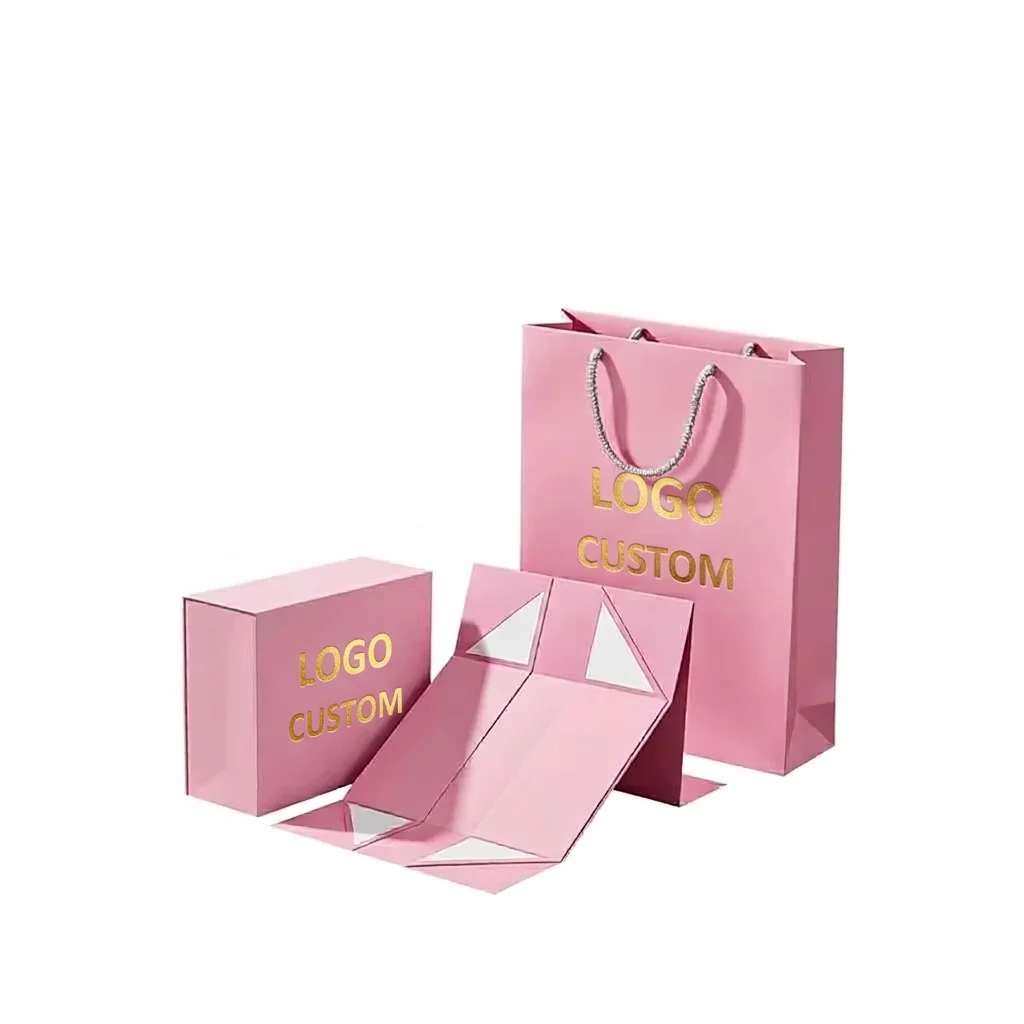 Scatola personalizzata con linguetta magnetica, scatola colorata per lo stoccaggio, scatola in cartoncino rigido con design pieghevole e superficie personalizzabile per cosmetici