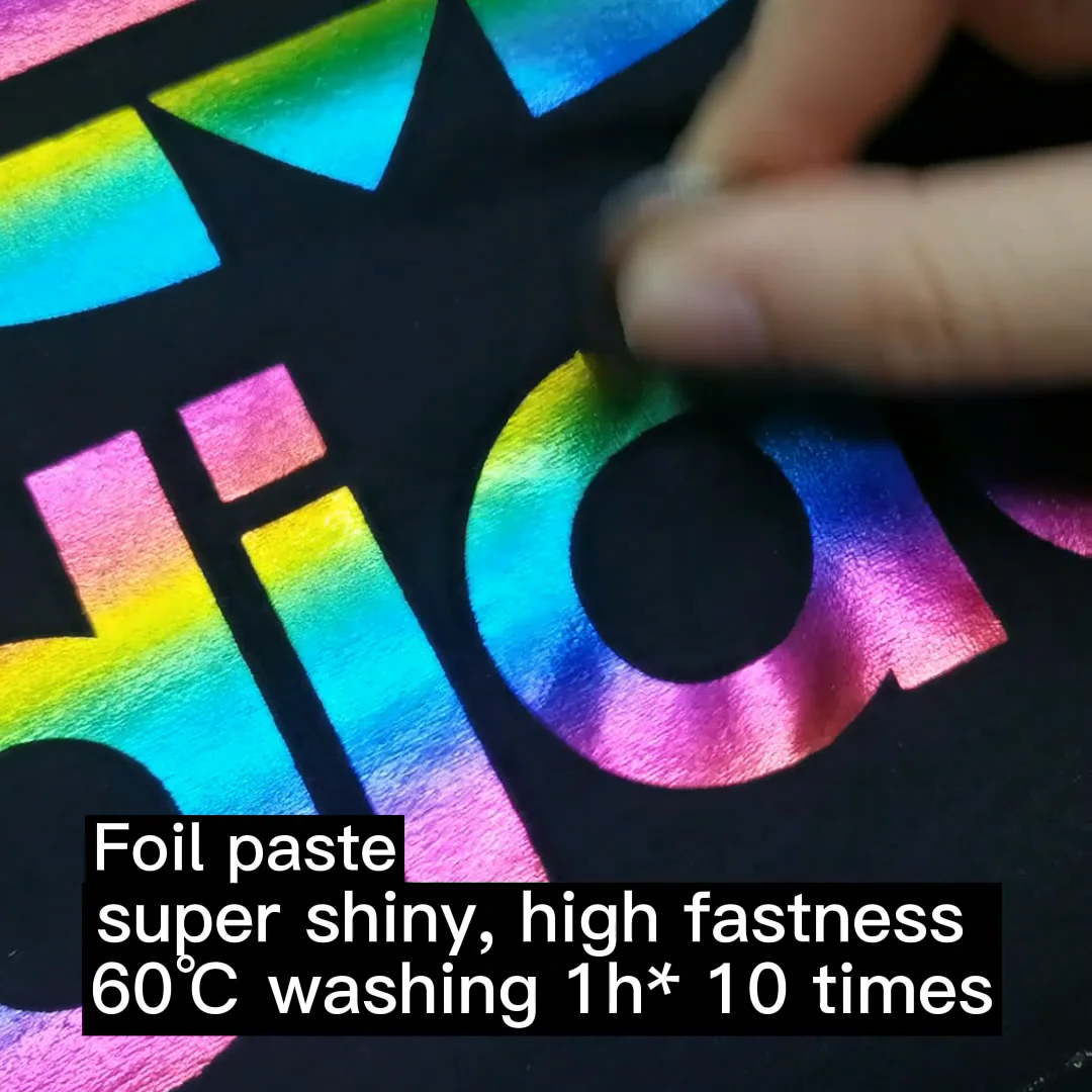 water based stamp foil paste screen printing ink for textile