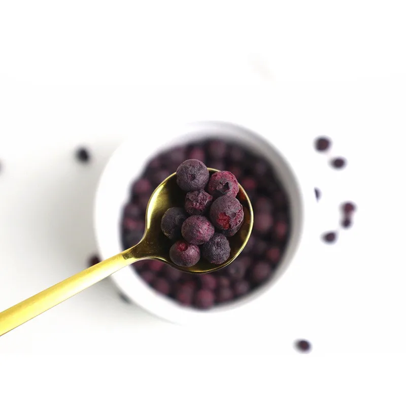 GY 1kg Freeze Dried Whole Blueberry Sweet Bulk Pack Syrup Preserved Ready to Eat