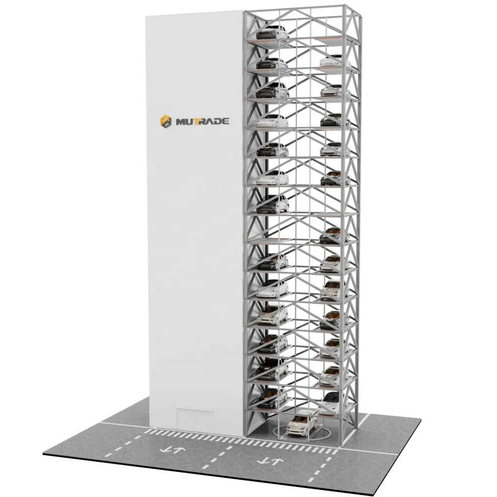 Multi Level Automated Parking Building Mechanical Robot Smart Car Parking Tower System