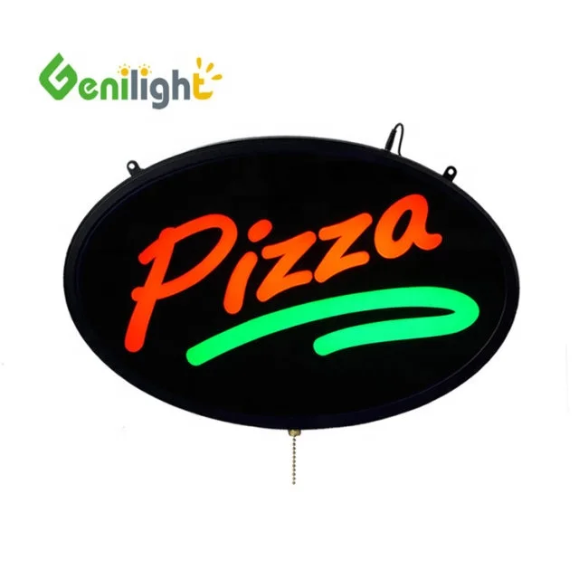 Rechargeable Battery Powered 12V Custom Pizza Neon Sign