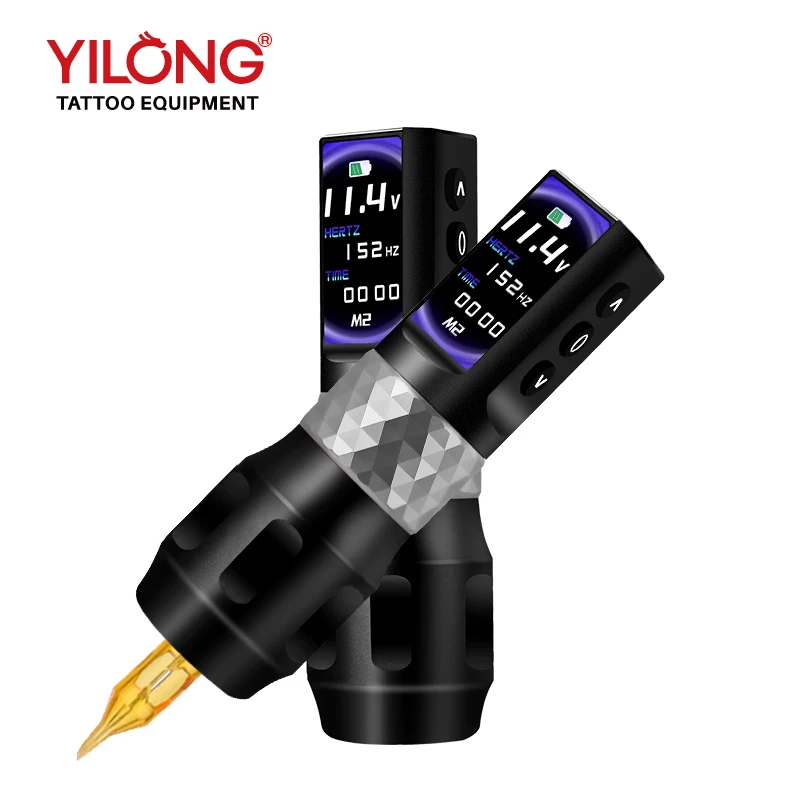 F6 Digital Timing Function Machine 2000mAh OLED  Screen Brushless Motor Tattoo Pen Machine Battery  Factory Supply Premium