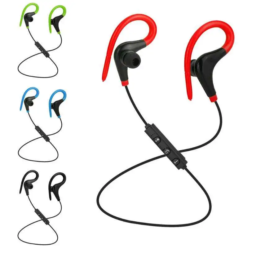 Factory WholesaleHorns Sweatproof Wireless Bluetooths Earphones Headphones Sport Headset Gym with Ear Hook for Samsung