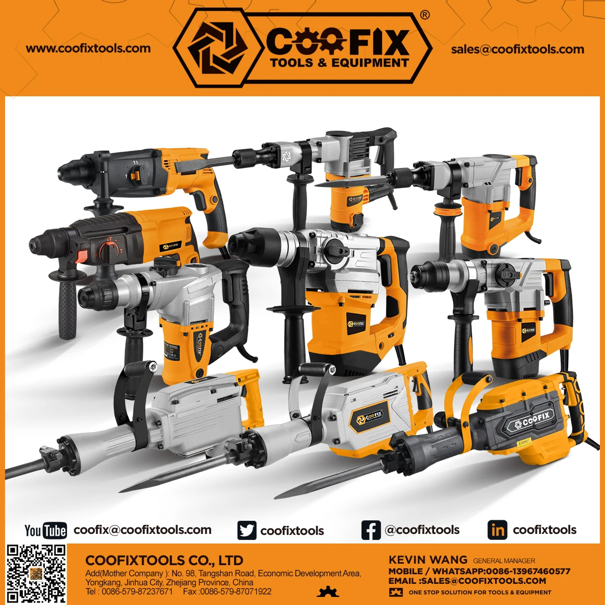 COOFIX Electrician Toolbox Auto Repair Tool Power Tool Combo Kit Cordless Drill Battery Drill