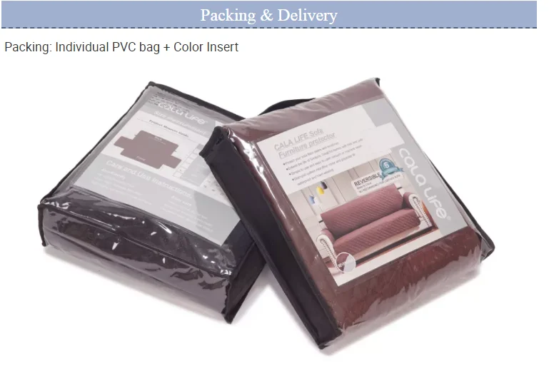 High Quality Sofa Protector Waterproof Two Side And Nonslip Quilted