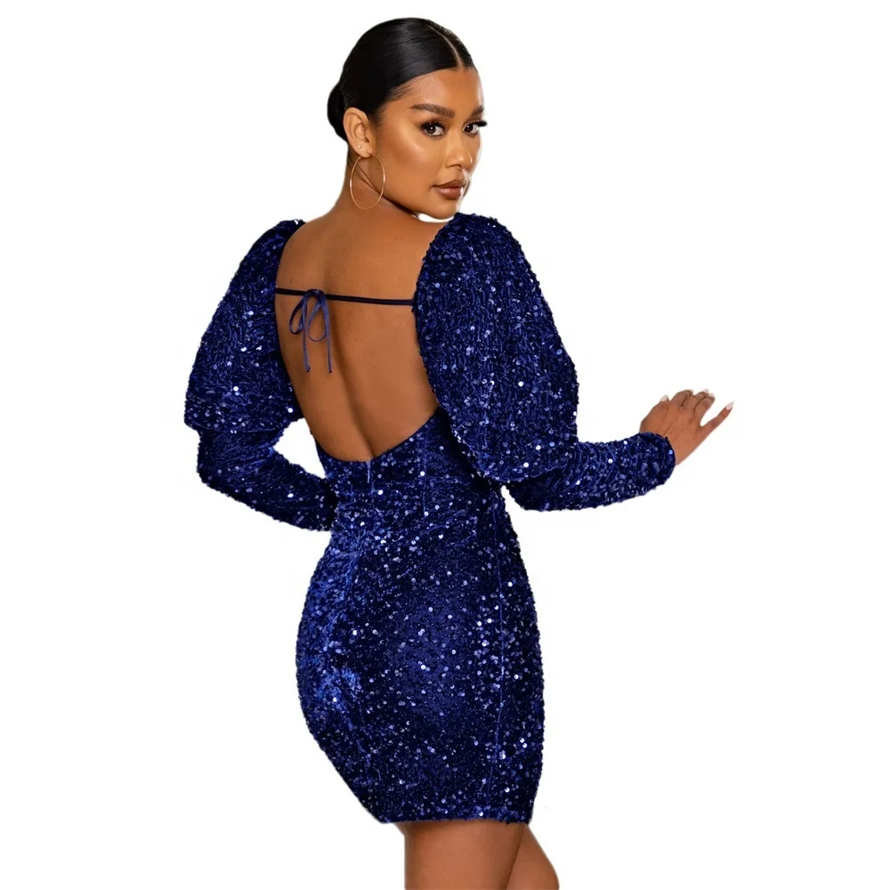 navy blue dress for baby girl Josie Backless Padded Maxi Tube Dress – LIKKA main image 0