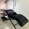 Cross-legged black eyelash bed