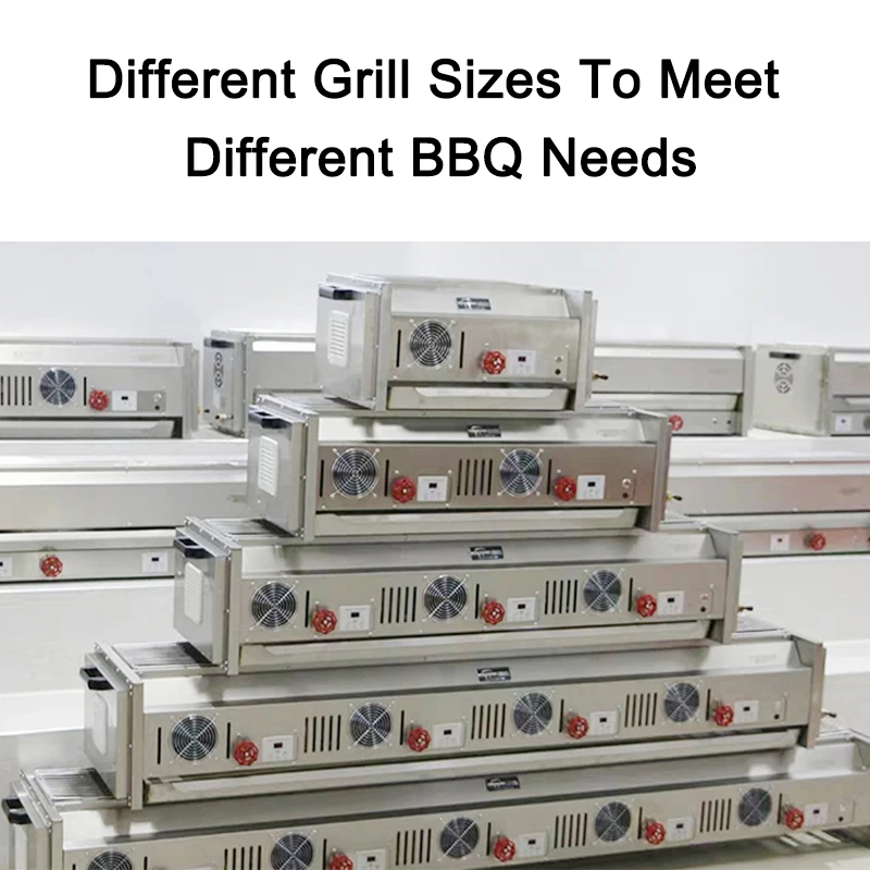 A8 Professional Stainless Steel Gas BBQ Grill Controls 2 for Natural Gas or LPG for Kebaba