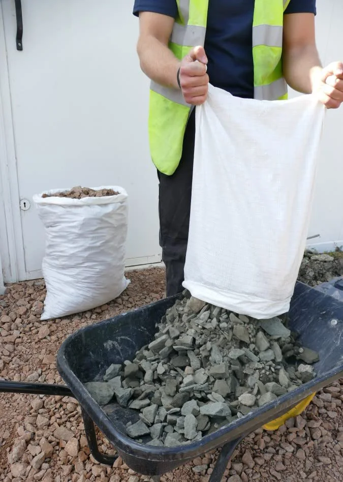 Rubble Bags Sturdy Heavy Polypropylene Construction Bag 25KG 50KG 100KG Rubble PP Woven Sack