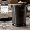 Black Obsidian Wheeled Trash Can - 30L