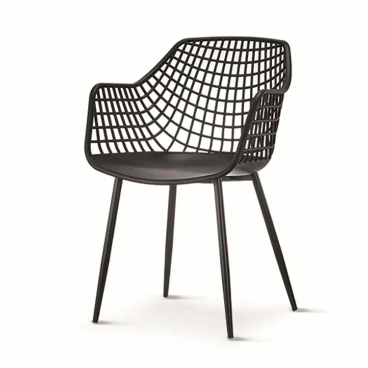 High Quality  Modern Design  China Factory Plastic Mesh Chair Restaurant PP Seat Plastic Restaurant Chairs
