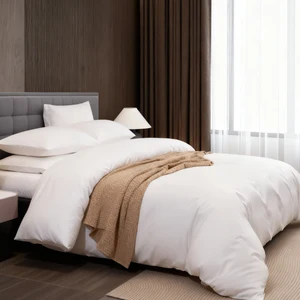 300 Thread Count Premium 4-Piece Hotel Bedding Set with Wrinkle-Resistant & Hypoallergenic