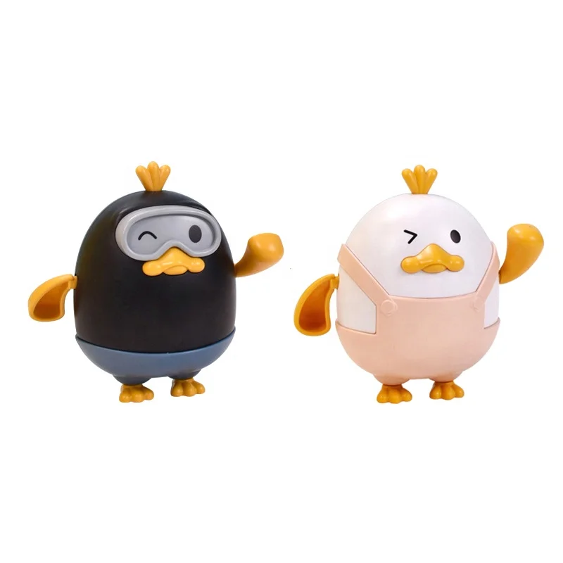 New Arrival Cute Pull String Swimming Duck Toy Baby Bath Pull Line Animal Bathtub Toy for Toddler Bathing Time Water Play Game