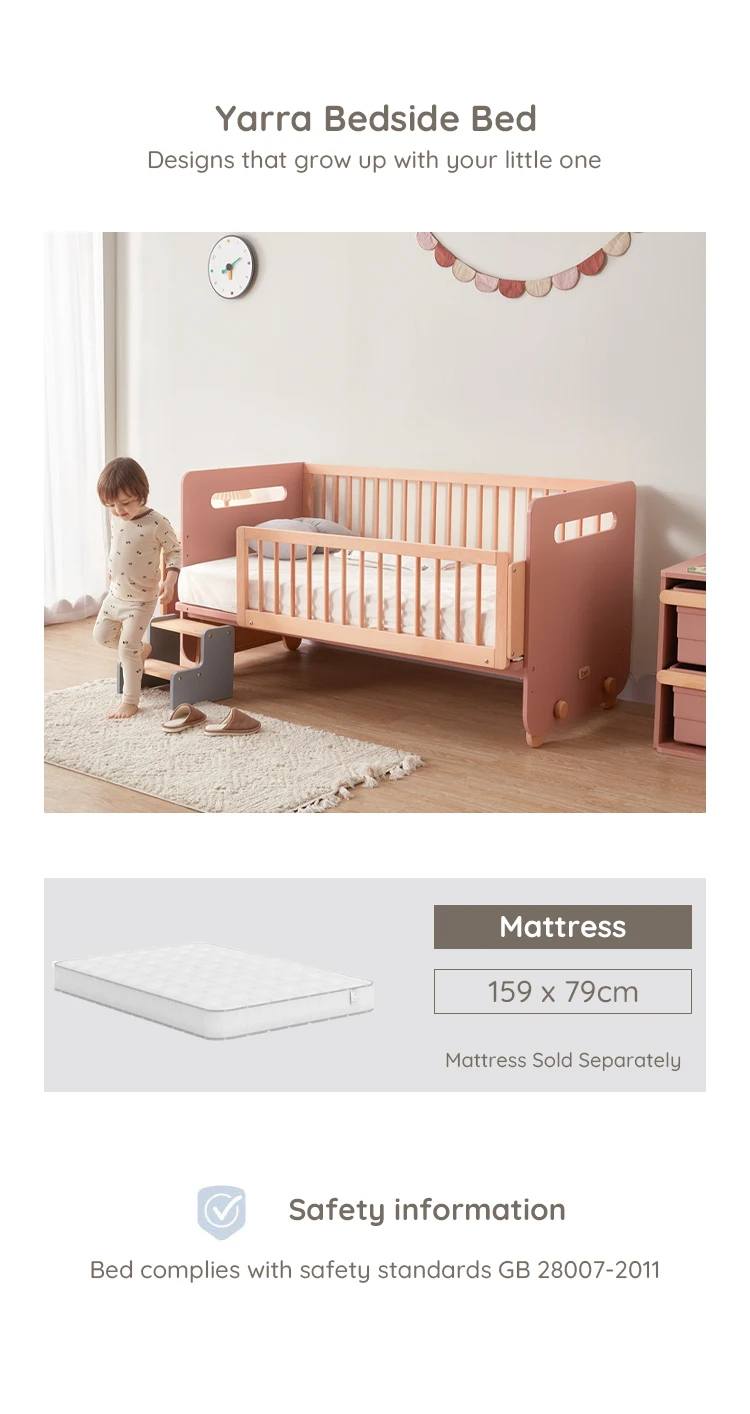 Only B2b Boori 3 In 1 Co Sleeper Baby Toddler Bed Frame Twin Size Single Wooden Kids Bed Buy 3