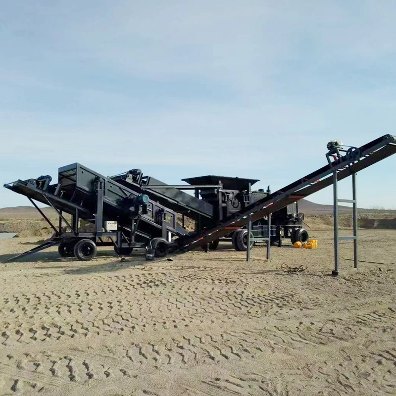 Automatic Small Mobile Pulverized Soil Stone Grinder Grinding Rock Crushing Crashing Machine for Sanding Machine