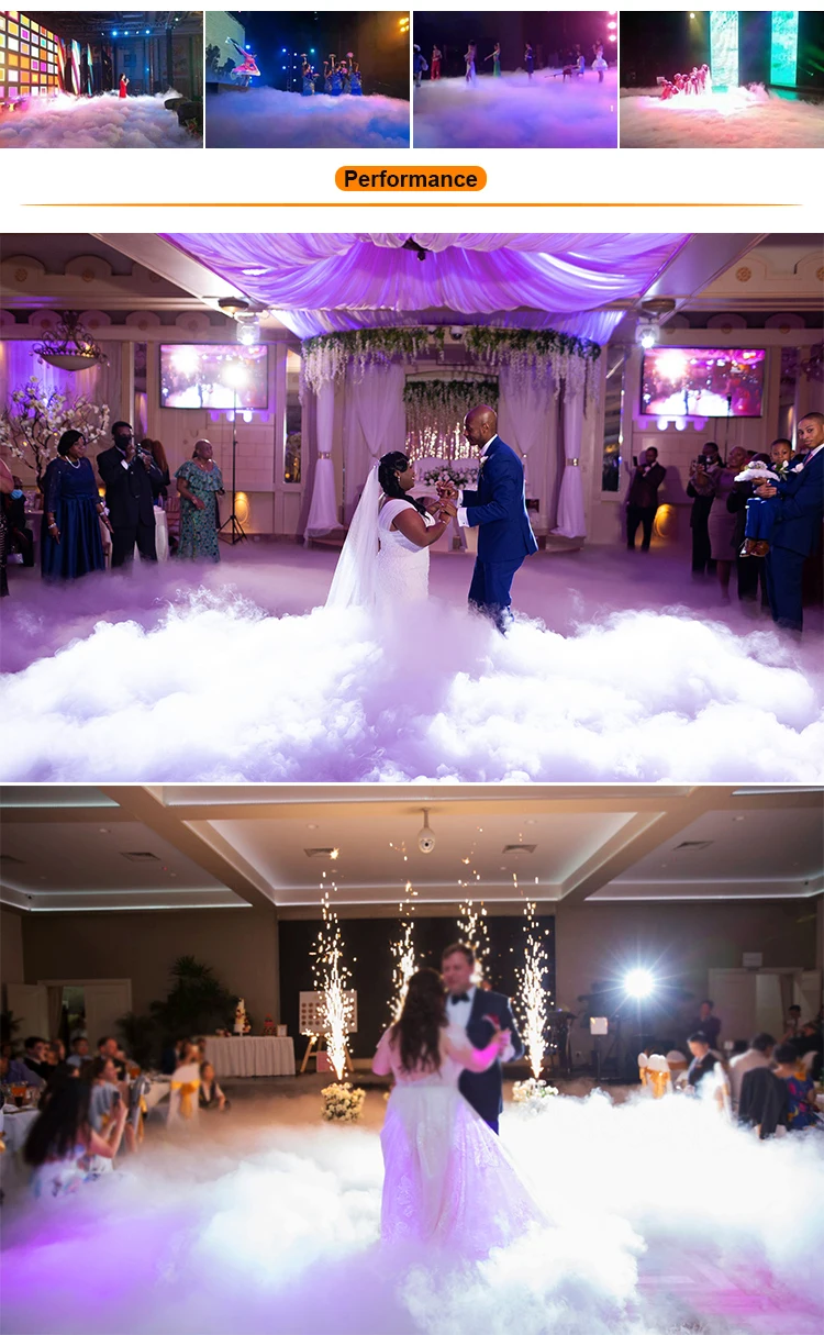 Marslite 2000W 3000W Low Lying Fog Machine Water Base Dual Output Ground Smoke Machine For Wedding Stage Event Party