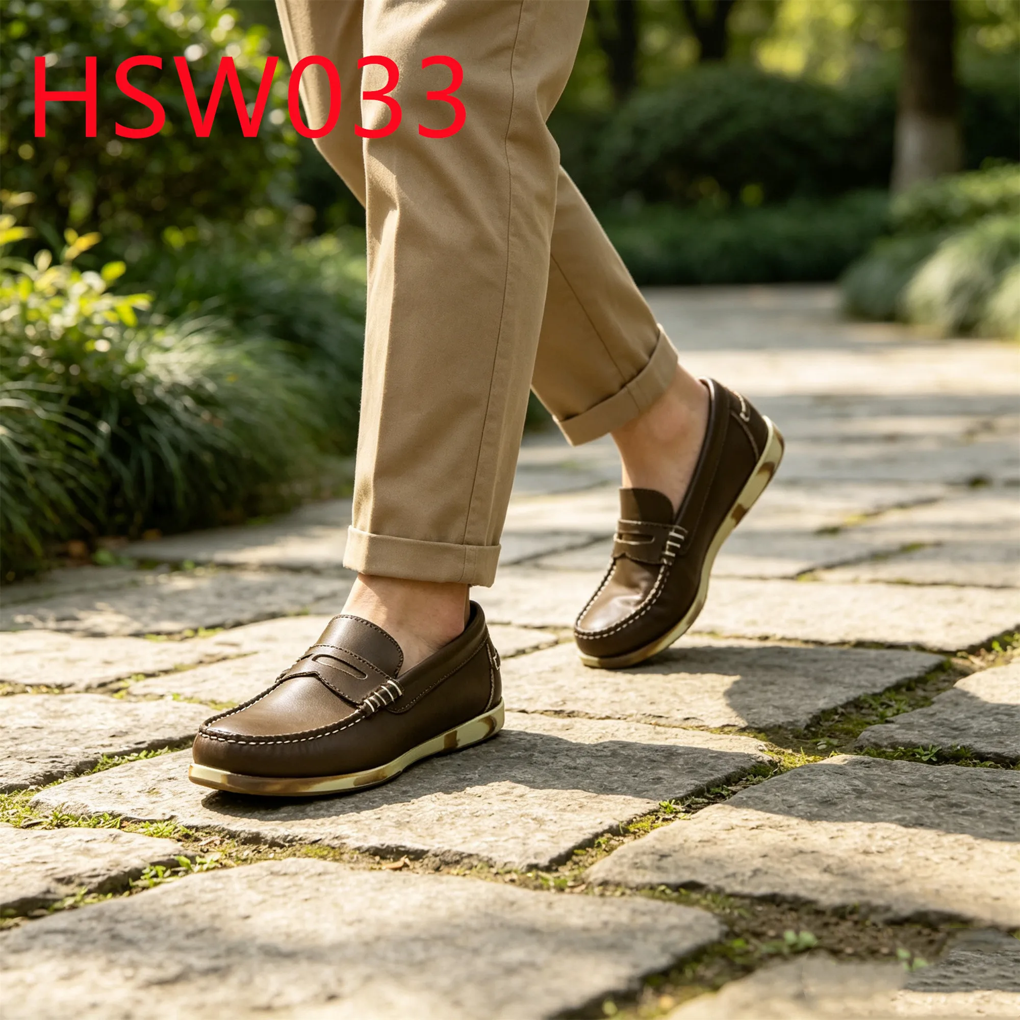 HY,Neighborhood Stroll Colorful Rubber Sole Mask Style Hua Singh Boat Shoes Weekend Escape Pull-on Low MOQ Loafer Shoes HSW033