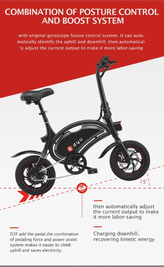 Ultimate Well-priced Hot-selling Foldable and Portable All Scenario D2F Patter Electric Bicycle