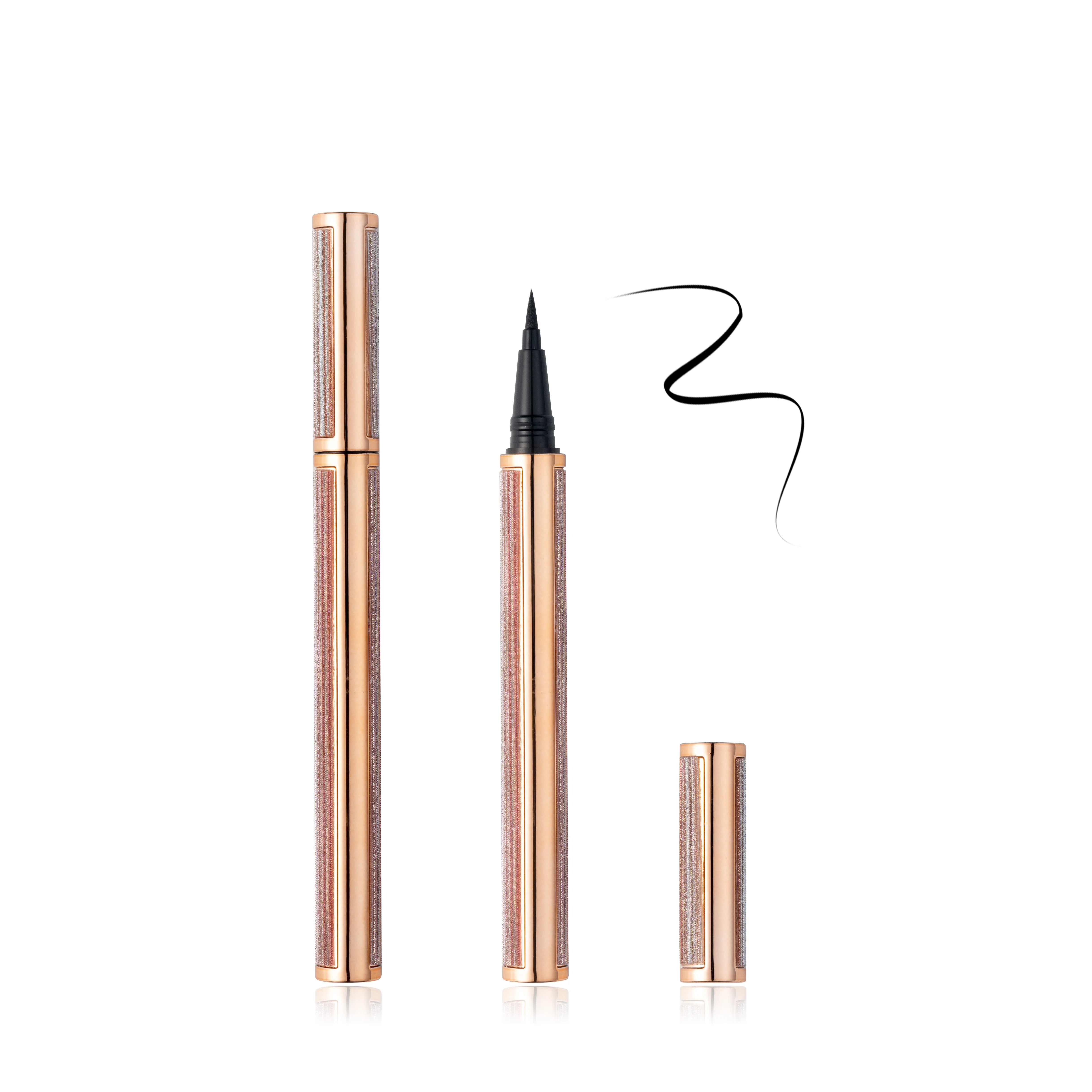 Custom Private Label Waterproof Gel Eyeliner Pen Wholesale Quick Dry Long Lasting Vegan Black Liquid Eyeliner