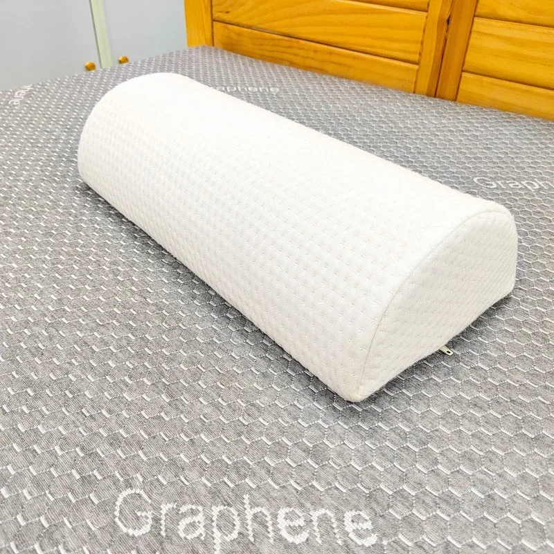 Custom Embroidered Logo Halfmoon Memory Foam Pillow Semicylinder