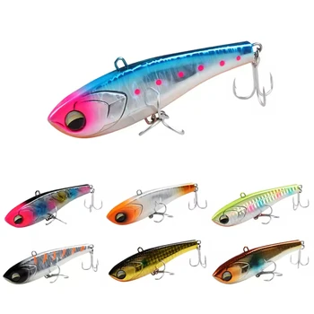 Cheery Brave Printed 70mm 16g/90mm 34g Sinking VIB Hard Plastic Lure ABS Artificial Swim Bait Sea Bass GT Fishing River Lake Str – Hard Lure – view 2