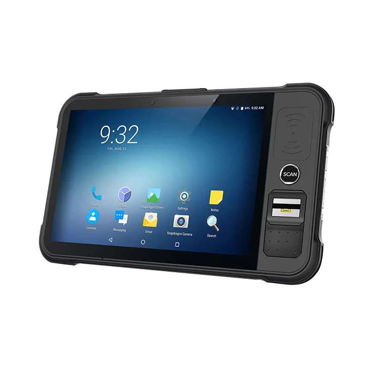 Chainway P80 8 ''IP65 4G WIFI Tableta industrial OEM NFC HF UHF RFID Lector PDA