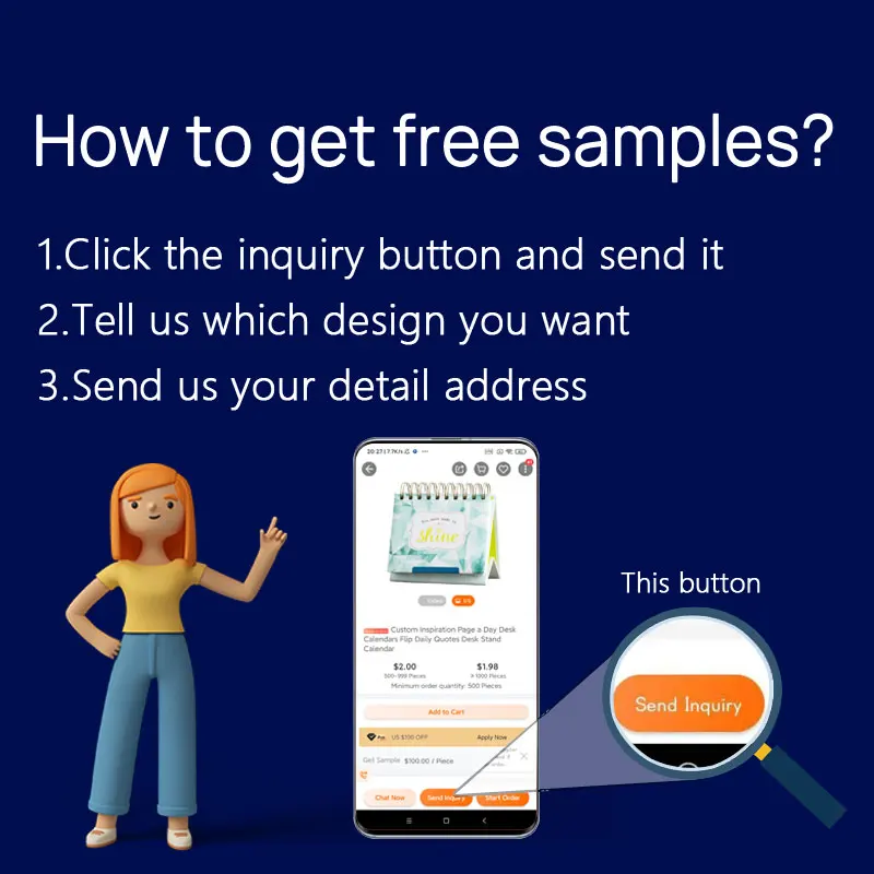 Вдохновляющий вечный календарь 2023, настольный флип-календарь, печать