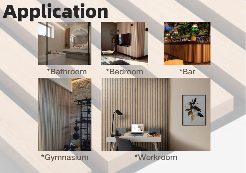 3D Model Design Decorative Slat Wood Acoustic Wall Panels