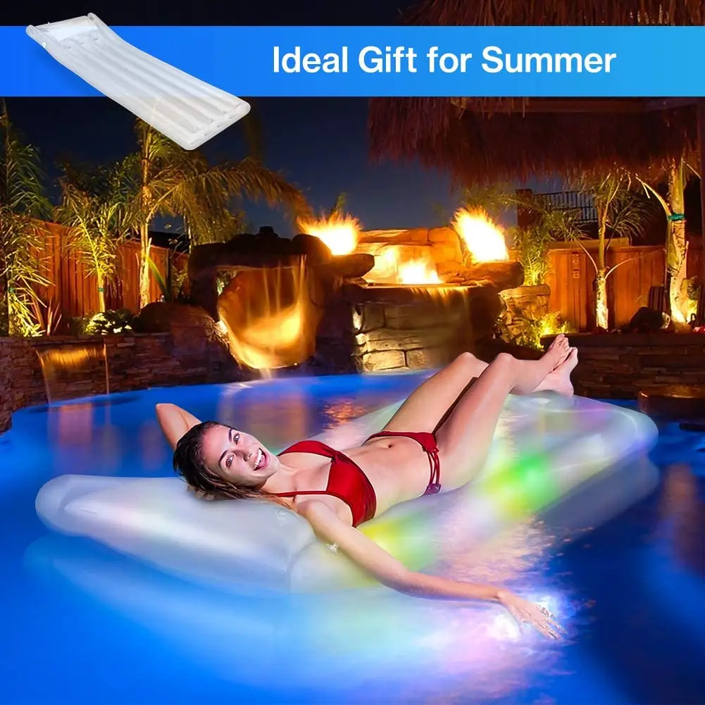 Thick PVC Swimming Floating Bed Inflatable Pool Float