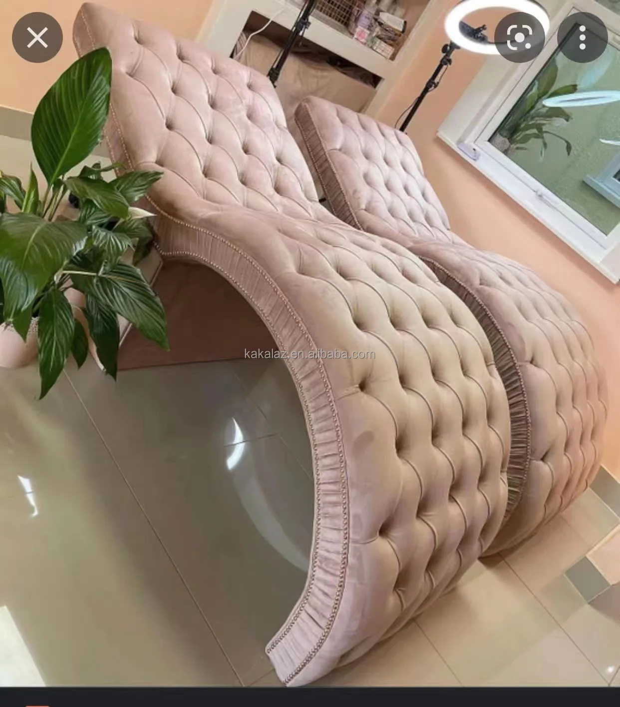 Furniture For Beauty Salon Soft And Comfortable Beauty Bed Curved Lash