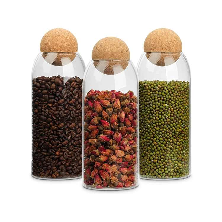 Wholesale 34oz High Borosilicate Glass Canister Airtight Food & Coffee ...