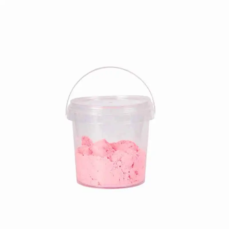 Free Sample 0.5/1/2 Litre Food Grade Clear Plastic Round Square Buckets With Lids Plastic Pail