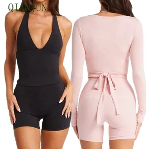 Women Custom Long Sleeve Pilates Blouse Open Front Shirts Ballet Wrap Top Set Gym Fitness Plus Size Yoga Sets for Women