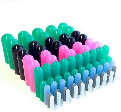 25-Piece 5/8" ID High-Temp Silicone Rubber End Caps – Reusable Plugs For Powder Coating, Painting, Plating, Sandblasting & More