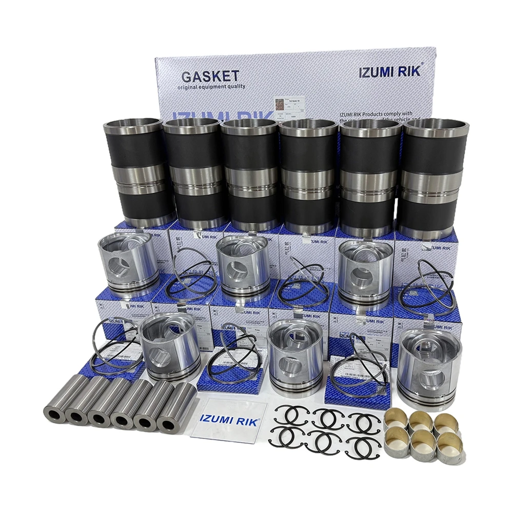 IZUMI RIK for Yanmar 6LX-GT Overhaul Rebuild Kit Diesel Engine Spare Parts