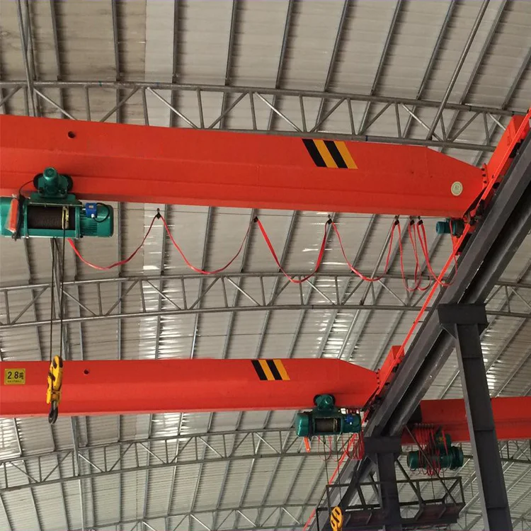 Warehouse Used 10t Single Beam Loading Overhead Bridge Cranes with Double Hoists