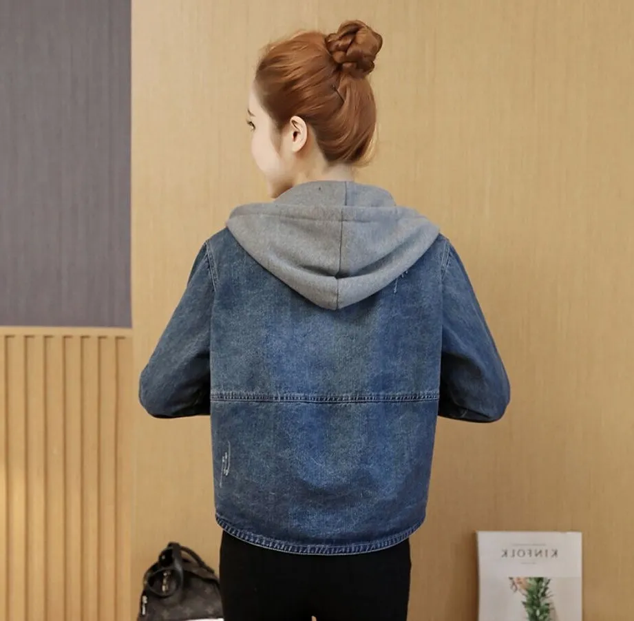 Denim Jacket With Hoodie Outfit Womens Jacket Outfit Ideas Winter