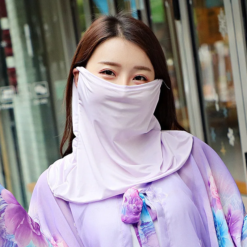 FF1149 Sun Protection Cooling Face Mask Golf Bandanas With Ear Loops Summer Outdoor Activities UV Protection Face Cover