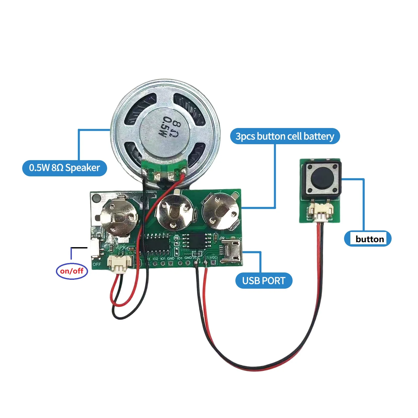 Customized Push Button Record Music Sound Module | Personalized Music ...