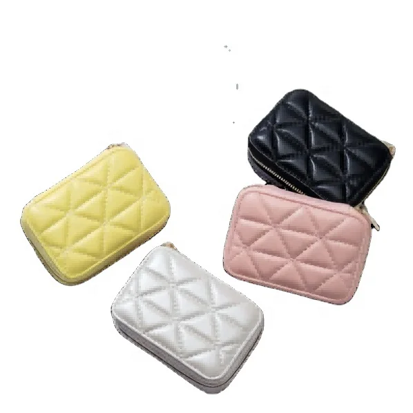 New Custom PU Leather Makeup Bag Pouch skincare Cosmetic Travel Toiletry Bag with Partition Storage Waterproof make up bag