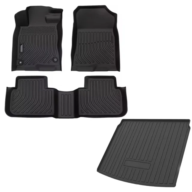 All Weather 3D Car Mats for HONDA CRV  Accord CIVIC Customized Floor Mat Accessories Anti-Slip Waterproof Special OEM Trunk Mat