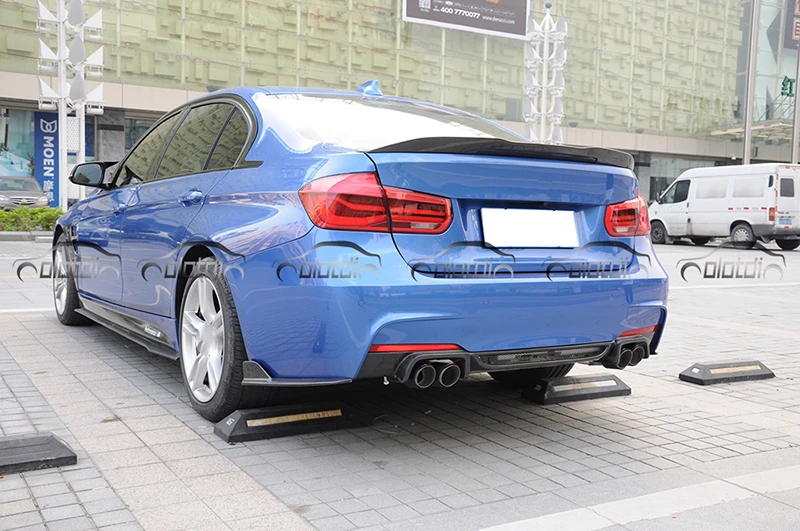 Otd Style Carbon Fiber Rear Bumper Lip Side Rocker Winglet Splitters Flaps For Bmw F30 F32 F33 F36 M Tech Buy For Bmw F30 Rear Side Skirt Rocker For Bmw F30 Non