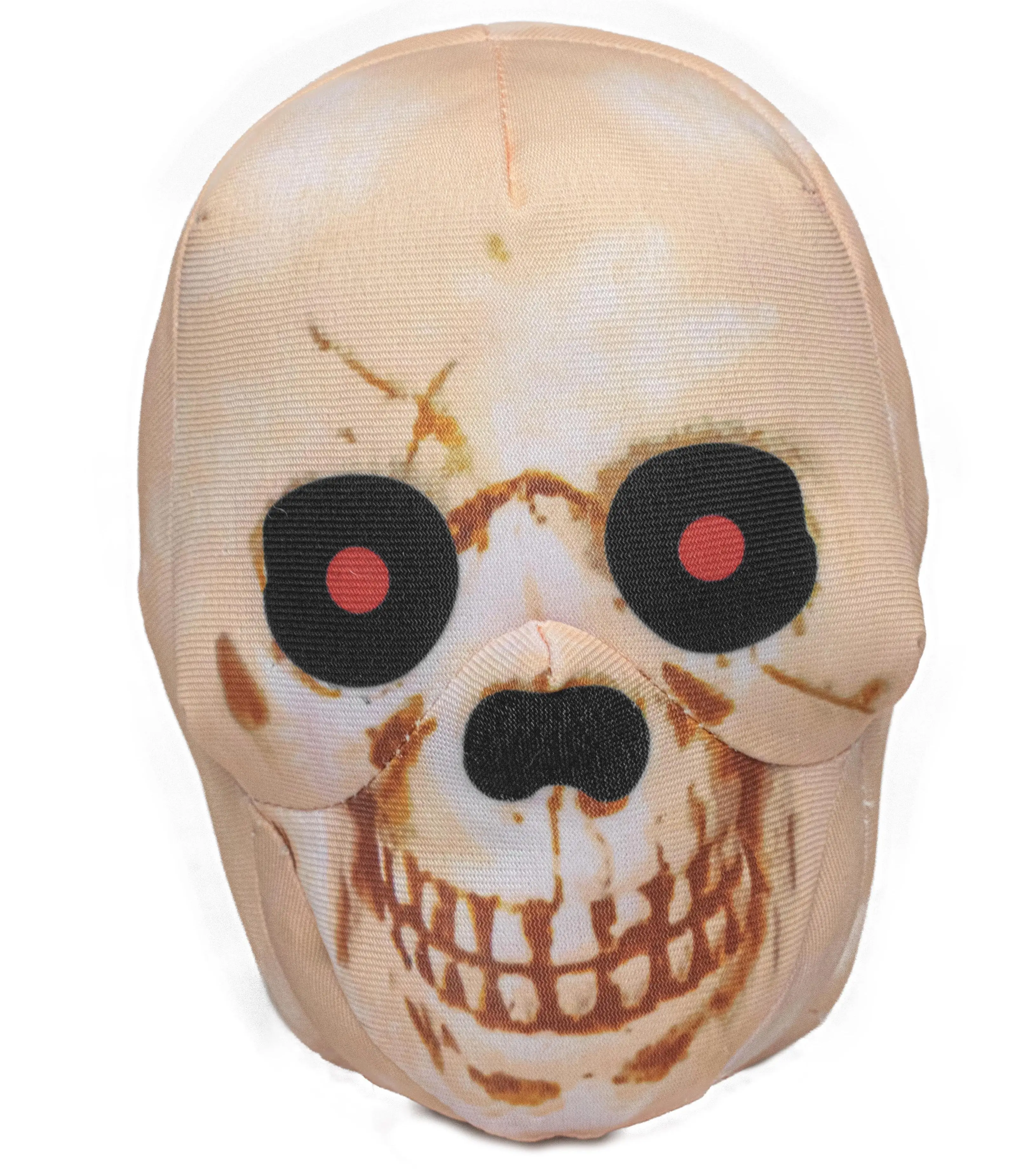 Realistic skull face plush electric toy that can bounce back with sound, suitable for Halloween gifts