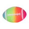 Ballon de rugby arc-en-ciel