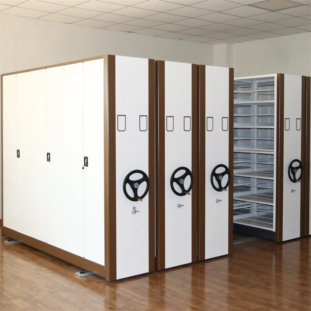 Custom Mobile Shelving System Movable Library Compact Shelving