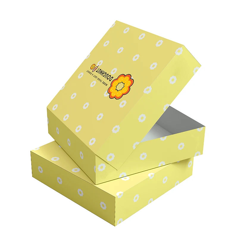 Popular Mochi Donut Box Custom Cardboard Paper Packaging for Half Dozen Donut Box