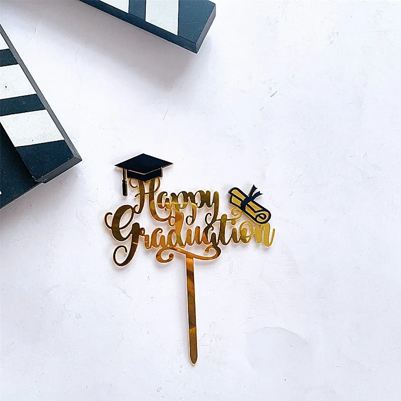 "You're Fu*king Done" Cake Topper - Black Glitter Graduation Decoration For 2024 Grad Parties, Cake Cupcake Decor - View #3