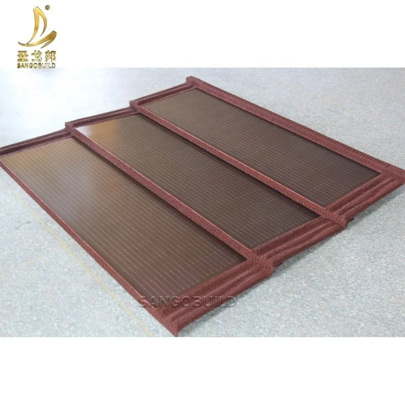 BIPV Roofing System Innovative Design of Photovoltaic Technology and Green Energy Building Material Solar ShingleRoof Tiles